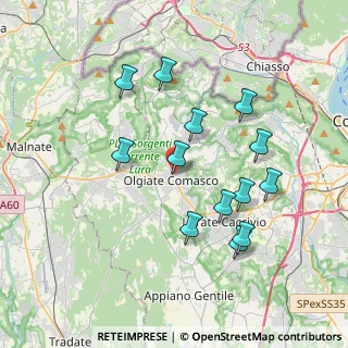 Mappa Via Giacomo Matteotti, 22077 Olgiate Comasco CO, Italia (3.59385)