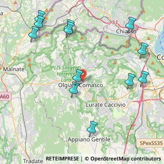 Mappa Via Giacomo Matteotti, 22077 Olgiate Comasco CO, Italia (5.325)