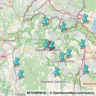 Mappa Via Giovanni Tarchini, 22077 Olgiate Comasco CO, Italia (4.44)
