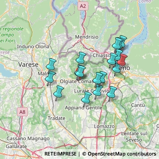 Mappa Via Giovanni Tarchini, 22077 Olgiate Comasco CO, Italia (6.29778)