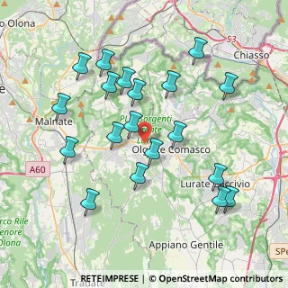 Mappa Via Liancourt, 22077 Olgiate Comasco CO, Italia (3.93053)