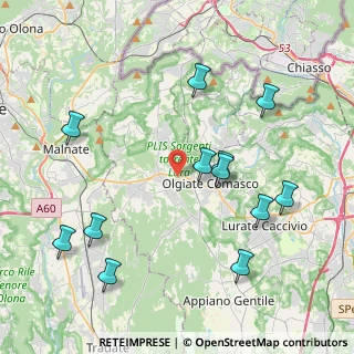 Mappa Via Liancourt, 22077 Olgiate Comasco CO, Italia (4.51667)
