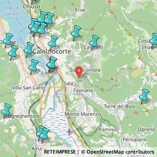 Mappa Via Favirano, 23801 Calolziocorte LC, Italia (3.2485)
