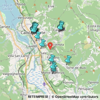 Mappa Via Favirano, 23801 Calolziocorte LC, Italia (1.8485)