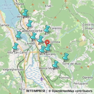 Mappa Via Favirano, 23801 Calolziocorte LC, Italia (1.87455)