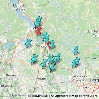 Mappa Via Favirano, 23801 Calolziocorte LC, Italia (6.90842)