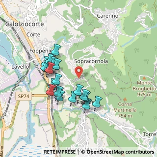 Mappa Via Favirano, 23801 Calolziocorte LC, Italia (0.8445)