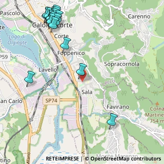 Mappa Via Stradelle, 23801 Calolziocorte LC, Italia (1.542)