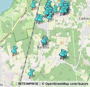 Mappa Via per Barza, 21021 Barzola VA, Italia (1.2069)