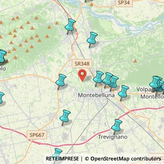 Mappa Via Rive, 31044 Montebelluna TV, Italia (6.387)