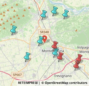 Mappa Via Rive, 31044 Montebelluna TV, Italia (4.44455)