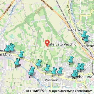 Mappa Via Rive, 31044 Montebelluna TV, Italia (1.608)