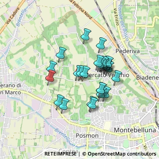 Mappa Via Rive, 31044 Montebelluna TV, Italia (0.68889)