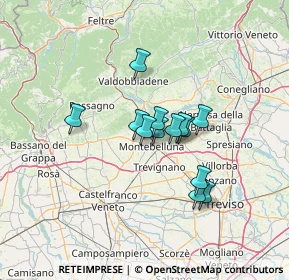 Mappa Via Rive, 31044 Montebelluna TV, Italia (9.30846)