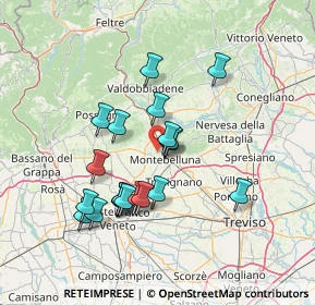 Mappa Via Rive, 31044 Montebelluna TV, Italia (12.7555)