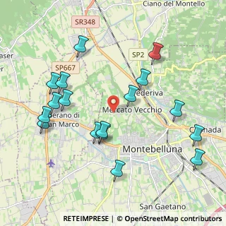 Mappa Via Rive, 31044 Montebelluna TV, Italia (2.18412)