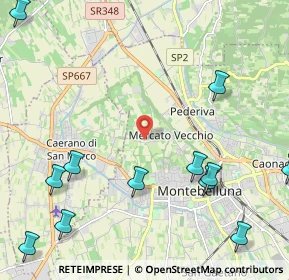 Mappa Via Rive, 31044 Montebelluna TV, Italia (2.96167)