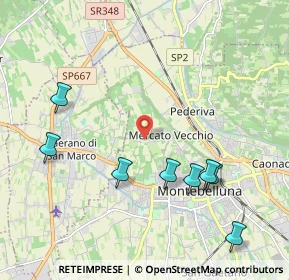 Mappa Via Rive, 31044 Montebelluna TV, Italia (2.87091)