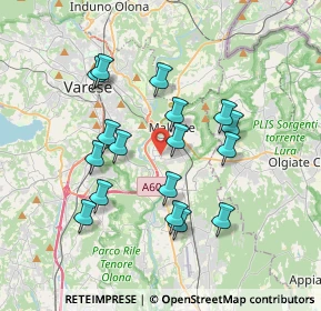 Mappa Via Ticino, 21046 Malnate VA, Italia (3.30353)