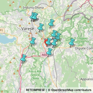 Mappa Via Ticino, 21046 Malnate VA, Italia (3.18308)