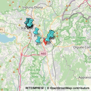 Mappa Via Ticino, 21046 Malnate VA, Italia (3.57176)