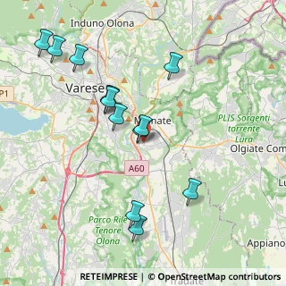 Mappa Via Ticino, 21046 Malnate VA, Italia (3.99846)
