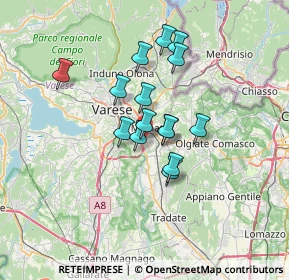 Mappa Via Ticino, 21046 Malnate VA, Italia (5.07067)