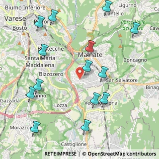Mappa Via Ticino, 21046 Malnate VA, Italia (2.51929)