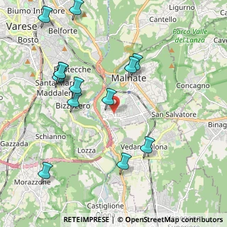 Mappa Via Ticino, 21046 Malnate VA, Italia (2.29154)