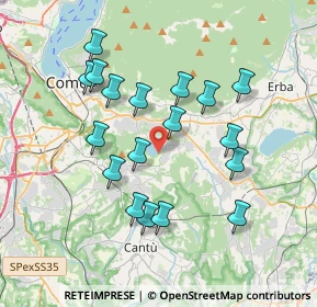 Mappa Via Al lago, 22030 Montorfano CO, Italia (3.46944)