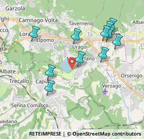 Mappa Via Al lago, 22030 Montorfano CO, Italia (1.96273)