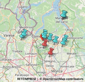 Mappa Via Al lago, 22030 Montorfano CO, Italia (11.34417)