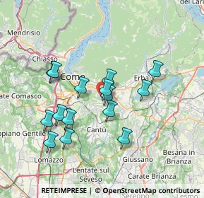 Mappa Via Al lago, 22030 Montorfano CO, Italia (6.35867)