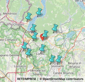 Mappa Via Al lago, 22030 Montorfano CO, Italia (6.49727)