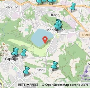 Mappa Via Al lago, 22030 Montorfano CO, Italia (1.249)