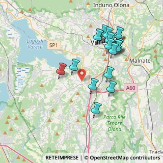 Mappa 21020 Azzate VA, Italia (3.87789)
