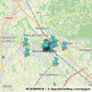 Mappa Via N. Sauro, 31044 Montebelluna TV, Italia (0.90933)