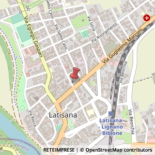 Mappa Via A. Manzoni, 16, 33053 Latisana, Udine (Friuli-Venezia Giulia)