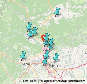 Mappa Via Trenti, 36010 Cogollo del Cengio VI, Italia (5.73667)