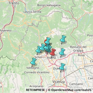 Mappa Via Trenti, 36010 Cogollo del Cengio VI, Italia (9.57273)