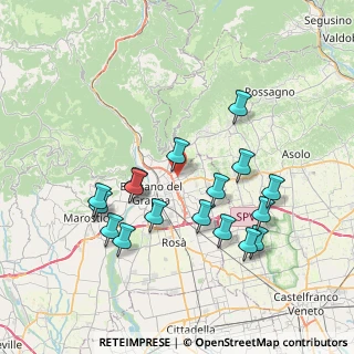 Mappa Via T. Edoardo Velo, 36060 Romano D'ezzelino VI, Italia (7.42)