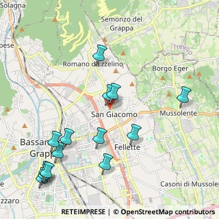 Mappa Via T. Edoardo Velo, 36060 Romano D'ezzelino VI, Italia (2.48571)
