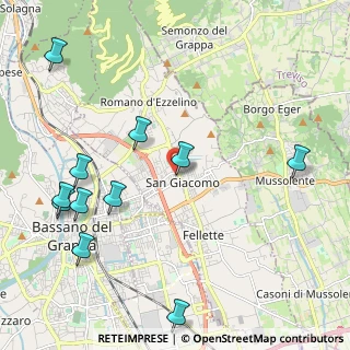 Mappa Via T. Edoardo Velo, 36060 Romano D'ezzelino VI, Italia (2.57182)