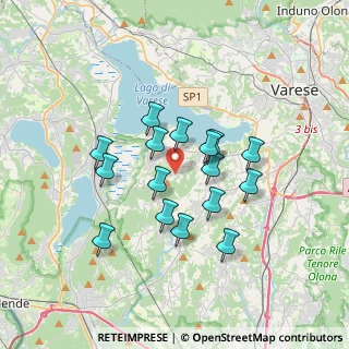 Mappa Via dei Pini, 21020 Bodio Lomnago VA, Italia (2.86813)