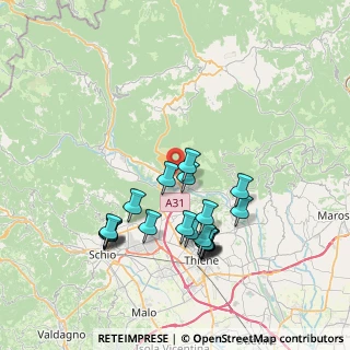 Mappa Caltrano, 36030 Caltrano VI, Italia (7.3045)