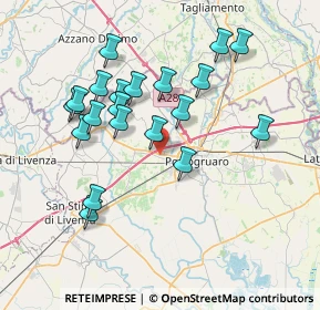 Mappa Via S. Floriano, 30026 Portogruaro VE, Italia (7.071)