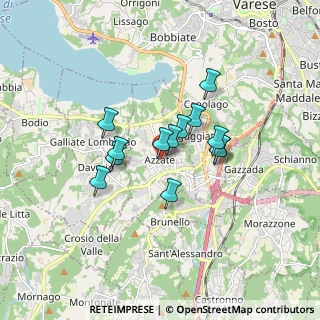 Mappa Piazza Giovanni XXIII, 21022 Azzate VA, Italia (1.21308)