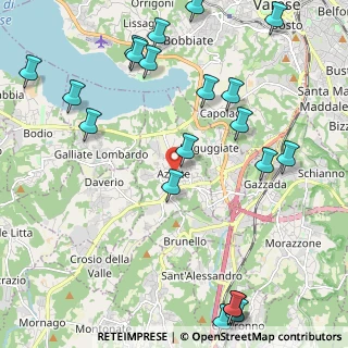 Mappa Piazza Giovanni XXIII, 21022 Azzate VA, Italia (2.778)