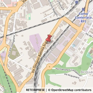 Mappa Via Domenico Vandelli, 56, 22100 Como, Como (Lombardia)