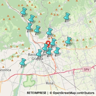 Mappa Via A. Modigliani, 36060 Romano D'ezzelino VI, Italia (3.44692)